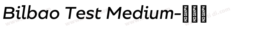 Bilbao Test Medium字体转换